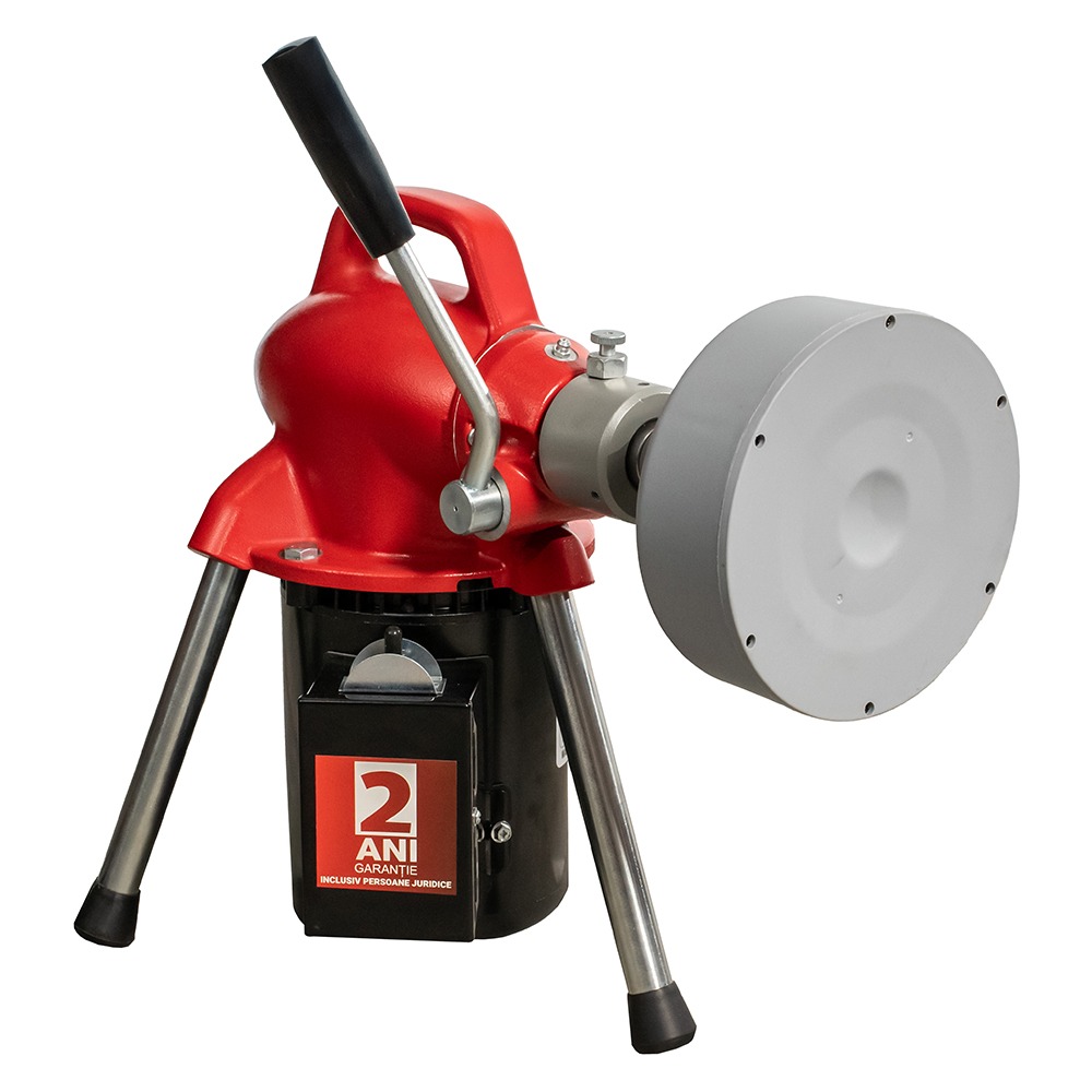 Masina de curatat tevi PIPE CLEAN diametre 3/4"-4"cablu flexibil D-16mm L-18.4m si 8 segmente x 2.3m cu 8 capete 400rpm 300W - imagine 3