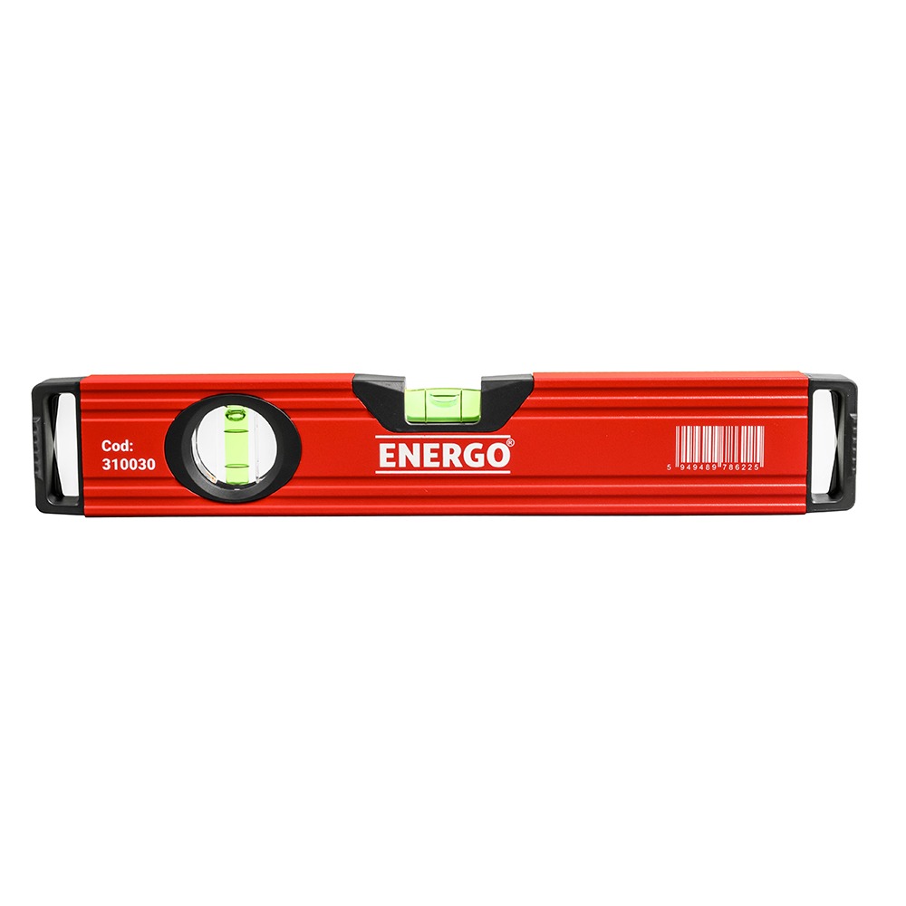 Nivela clasica antisoc L-30 cm PRECISION 4S din aluminiu cu 2 fiole si latura rectificata - imagine 2
