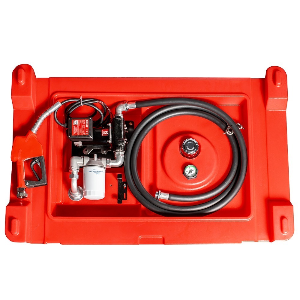 Rezervor motorina capacitate 480L din polietilena cu pompa de transfer 12V debit 55L/min debitmetru filtru furtun si pistolet - imagine 5