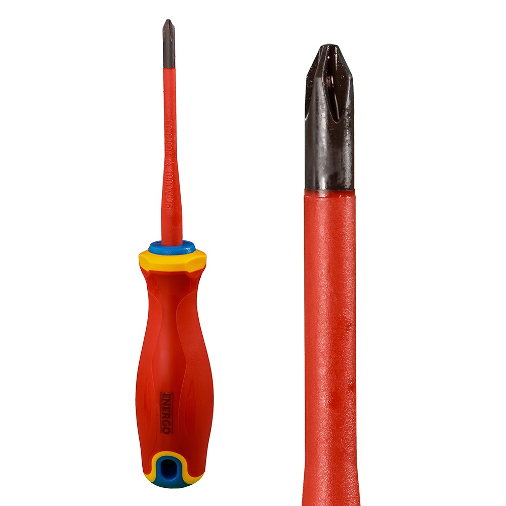 Set surubelnite electrician profil PH SL/dreapta ELECTRO tija otel S2 maner bimaterial izolat 1000 V si tester 6 piese - imagine 4
