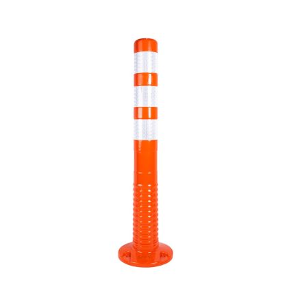 Stalp semnalizare rutiera H-75 cm TPE cu 3 benzi reflectorizante